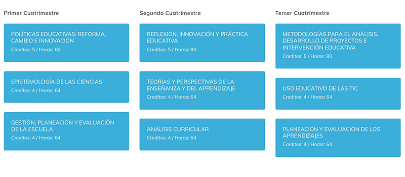 MAPA CURRICULAR GESTIÓN