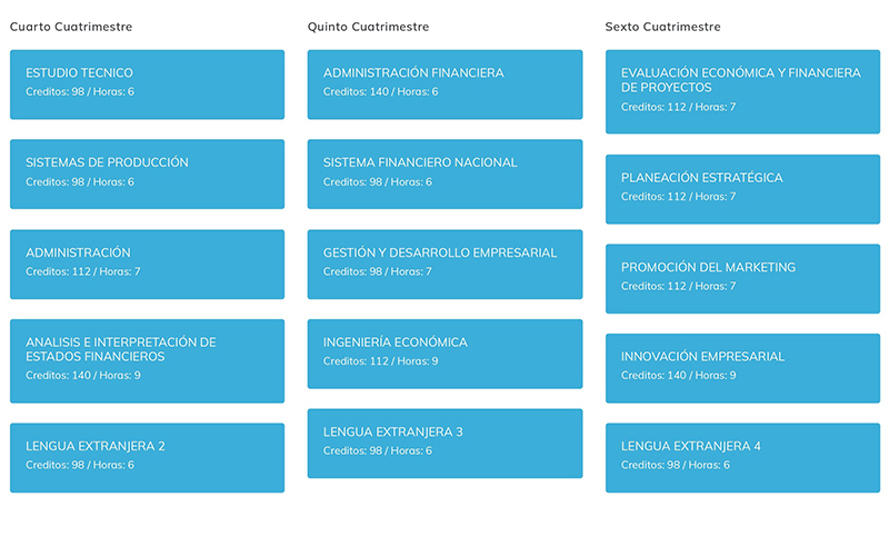 MAPA CURRICULAR GESTIÓN