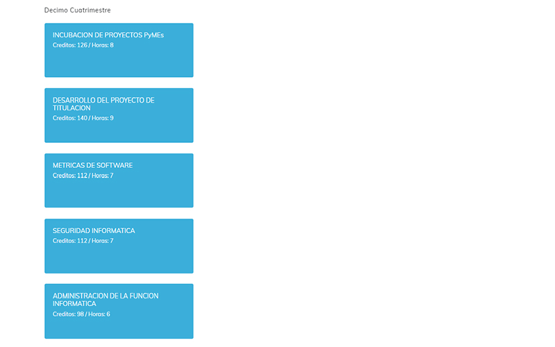 MAPA CURRICULAR SOFTWARE